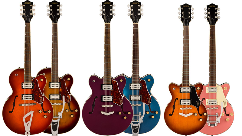 Gretsch／Streamliner Collection】ボディ構造やテイルピースが異なる